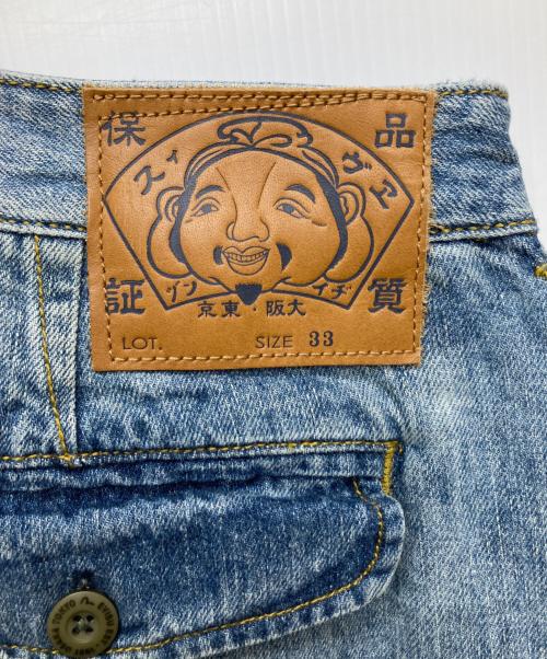 EVISU（エヴィス）EVISU (エヴィス) Seagull Print Relax Fit Denim Shorts インディゴ サイズ:33の古着・服飾アイテム