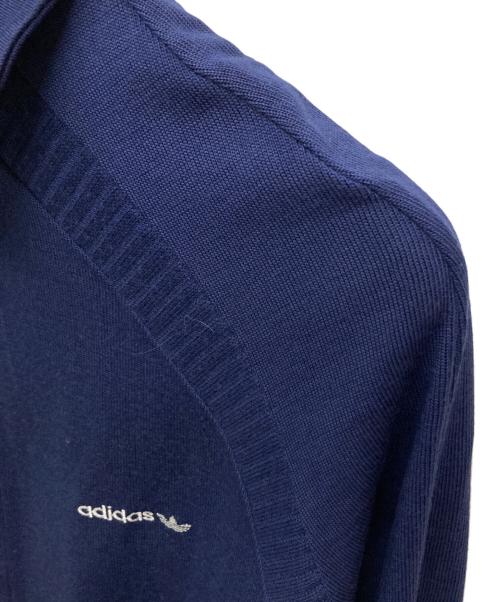 adidas（アディダス）adidas (アディダス) ニットトラックジャケット ネイビー サイズ:52の古着・服飾アイテム
