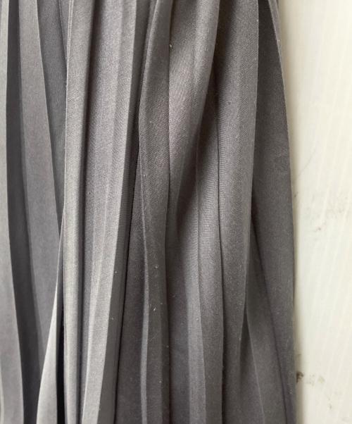 ANAYI（アナイ）ANAYI (アナイ) シアーリブプリーツドッキングワンピース グレー サイズ:36の古着・服飾アイテム