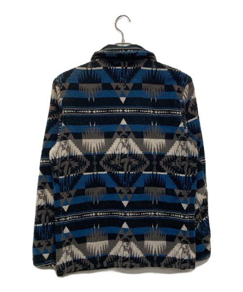 Hysteric Glamour（ヒステリックグラマー）Hysteric Glamour (ヒステリックグラマー) ネイティブ柄パイルショールカラージャケット/0261AB08 ブルー サイズ:Ｍの古着・服飾アイテム