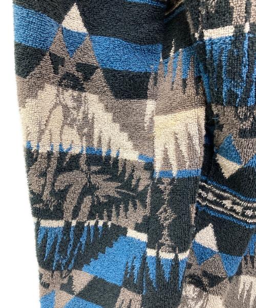 Hysteric Glamour（ヒステリックグラマー）Hysteric Glamour (ヒステリックグラマー) ネイティブ柄パイルショールカラージャケット/0261AB08 ブルー サイズ:Ｍの古着・服飾アイテム