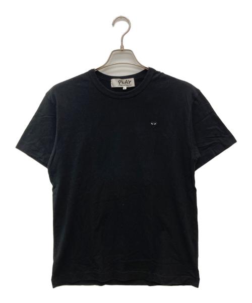 PLAY COMME des GARCONS（プレイコムデギャルソン）PLAY COMME des GARCONS (プレイコムデギャルソン) ミニハートワッペンTシャツ ブラック サイズ:Lの古着・服飾アイテム