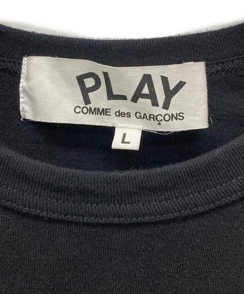 PLAY COMME des GARCONS（プレイコムデギャルソン）PLAY COMME des GARCONS (プレイコムデギャルソン) ミニハートワッペンTシャツ ブラック サイズ:Lの古着・服飾アイテム