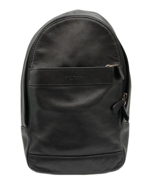 COACH（コーチ）COACH (コーチ) レザーウエストバッグ ブラックの古着・服飾アイテム