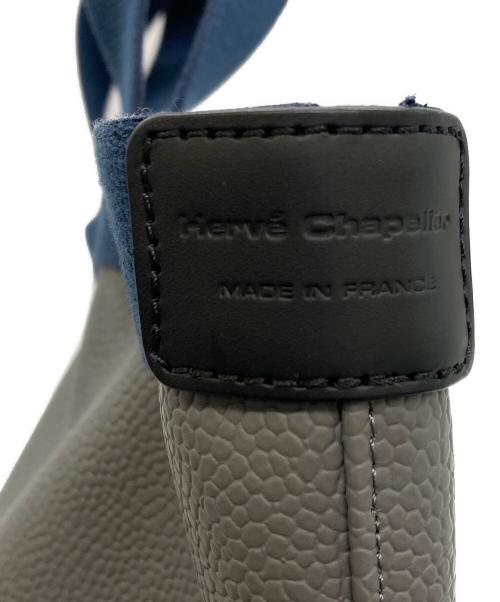 Herve Chapelier（エルベシャプリエ）Herve Chapelier (エルベシャプリエ) 舟形トートM/704GP ライトグレー×ブルーの古着・服飾アイテム