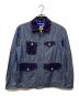 JUNYA WATANABE COMME des GARCONS MAN PINK（ジュンヤワタナベ コムデギャルソンマン ピンク）の古着「コットンリネンエルボーパッチシャンブレージャケット/WQ-J031」｜ブルー