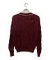 COMME des GARCONS HOMME (コムデギャルソン オム) vネックチルデンケーブルニット/HB-N011 レッド サイズ:Ｓ：14000円