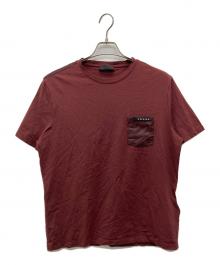 PRADA（プラダ）の古着「ナイロンドッキングTシャツ」｜レッド