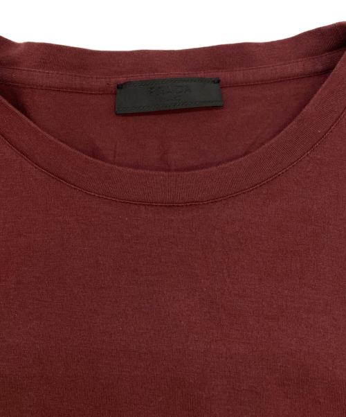 PRADA（プラダ）PRADA (プラダ) ナイロンドッキングTシャツ レッド サイズ:ＸＬの古着・服飾アイテム