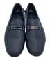 PRADA (プラダ) レザードライビングシューズ ブルー サイズ:6：12000円