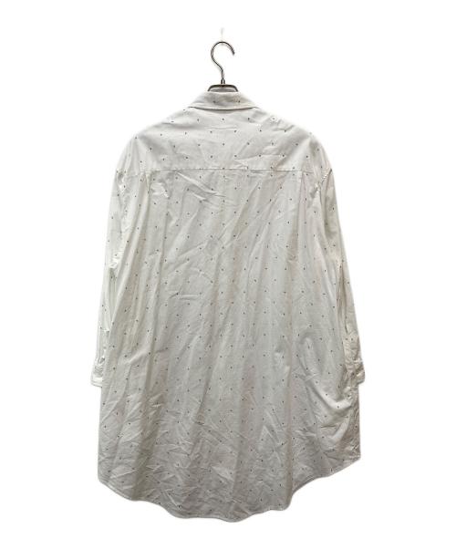 MM6 Maison Margiela（エムエムシックスメゾンマルジェラ）MM6 Maison Margiela (エムエムシックスメゾンマルジェラ) Polka-6 Shirt Dress ホワイト サイズ:Sの古着・服飾アイテム