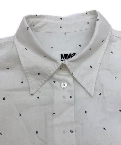 MM6 Maison Margiela（エムエムシックスメゾンマルジェラ）MM6 Maison Margiela (エムエムシックスメゾンマルジェラ) Polka-6 Shirt Dress ホワイト サイズ:Sの古着・服飾アイテム