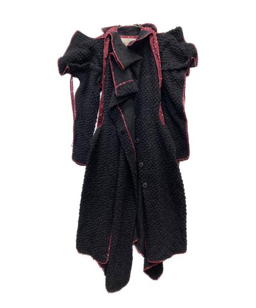 Vivienne Westwood（ヴィヴィアンウエストウッド）Vivienne Westwood (ヴィヴィアンウエストウッド) 変形デザインコート レッド×グレー サイズ:38の古着・服飾アイテム