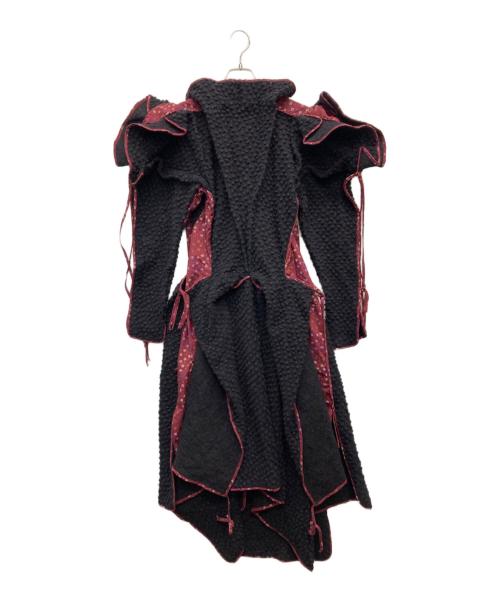 Vivienne Westwood（ヴィヴィアンウエストウッド）Vivienne Westwood (ヴィヴィアンウエストウッド) 変形デザインコート レッド×グレー サイズ:38の古着・服飾アイテム