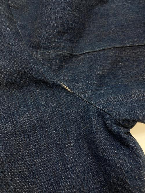 Wrangler（ラングラー）Wrangler (ラングラー) ブランケットデニムジップブルゾン インディゴ サイズ:44の古着・服飾アイテム
