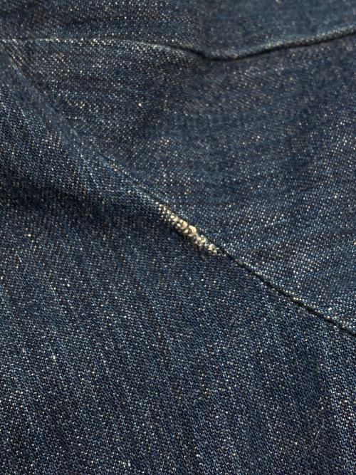 Wrangler（ラングラー）Wrangler (ラングラー) ブランケットデニムジップブルゾン インディゴ サイズ:44の古着・服飾アイテム