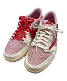 NIKE×Travis Scott（ナイキ×トラヴィススコット）の古着「Air Jordan 1 Retro Low OG "Sail/Tropical Pink"/IQ7604-101」｜ピンク