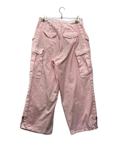 KOLOR（カラー）KOLOR (カラー) パッカリングニータック ワイドカーゴパンツ/26SCM-P05104 ピンク サイズ:2の古着・服飾アイテム