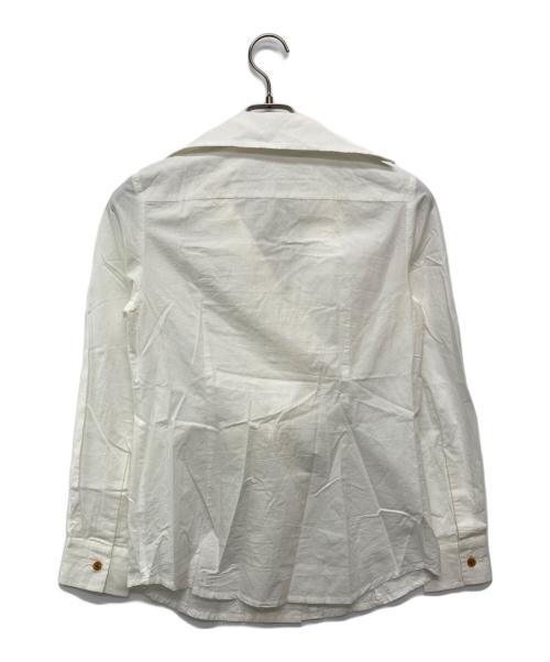 Vivienne Westwood RED LABEL（ヴィヴィアンウエストウッドレッドレーベル）Vivienne Westwood RED LABEL (ヴィヴィアンウエストウッドレッドレーベル) フリルブラウス/16-01-841009 ホワイト サイズ:2の古着・服飾アイテム