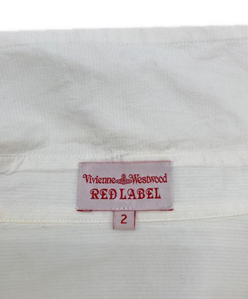 Vivienne Westwood RED LABEL（ヴィヴィアンウエストウッドレッドレーベル）Vivienne Westwood RED LABEL (ヴィヴィアンウエストウッドレッドレーベル) フリルブラウス/16-01-841009 ホワイト サイズ:2の古着・服飾アイテム