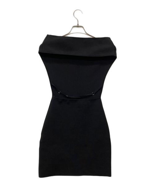jacquemus（ジャックムス）jacquemus (ジャックムス) La Robe Cubista ミニドレス/241KN442-2378-990 ブラック サイズ:34の古着・服飾アイテム
