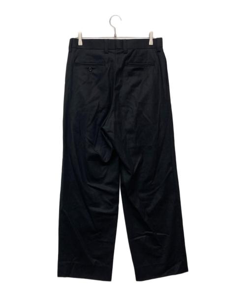 UNIVERSAL PRODUCTS.（ユニバーサルプロダクツ）UNIVERSAL PRODUCTS. (ユニバーサルプロダクツ) WOOL 2 TUCK TROUSERS ブラック サイズ:3の古着・服飾アイテム