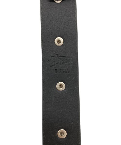 stussy（ステューシー）stussy (ステューシー) Rivet Stud Belt/135205 ブラック サイズ:L/XLの古着・服飾アイテム