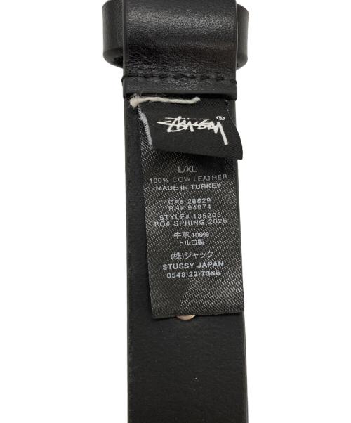 stussy（ステューシー）stussy (ステューシー) Rivet Stud Belt/135205 ブラック サイズ:L/XLの古着・服飾アイテム