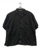 FARAHファーラー）の古着「Open Collar Shirt」｜ブラック