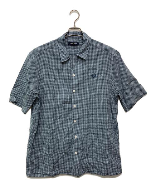FRED PERRY（フレッドペリー）FRED PERRY (フレッドペリー) ギンガムチェックショートスリーブシャツ/M9895 ブルー サイズ:Ｌの古着・服飾アイテム