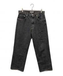SUNFLOWER（サンフラワー）の古着「WIDE TWIST JEANS/5108-707」｜グレー
