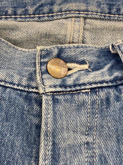 Graphpaper（グラフペーパー）Graphpaper (グラフペーパー) Selvage Denim Five Pocket Wide Straight Pants インディゴ サイズ:3の古着・服飾アイテム