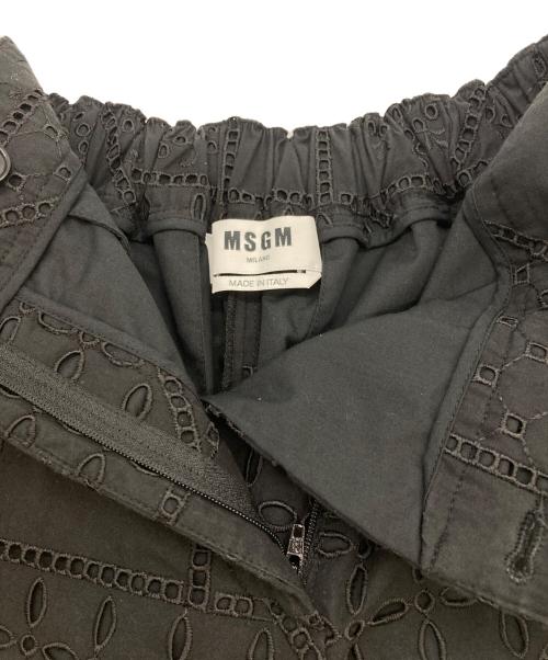 MSGM（エムエスジーエム）MSGM (エムエスジーエム) レースパンツ ブラック サイズ:38の古着・服飾アイテム