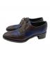 中古・古着 PRADA (プラダ) バイカラーウィングチップシューズ ブラウン×ネイビー サイズ:36：14000円
