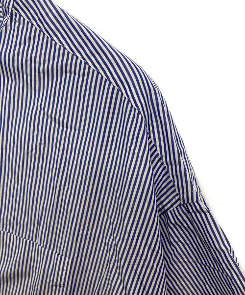 Graphpaper（グラフペーパー）Graphpaper (グラフペーパー) Broad S/S Oversized Regular Collar Shirt/GM232-50004STB ブルーの古着・服飾アイテム