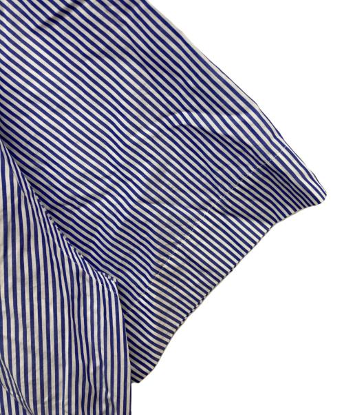 Graphpaper（グラフペーパー）Graphpaper (グラフペーパー) Broad S/S Oversized Regular Collar Shirt/GM232-50004STB ブルーの古着・服飾アイテム