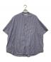 Graphpaper（グラフペーパー）の古着「Broad S/S Oversized Regular Collar Shirt/GM232-50004STB」｜ブルー