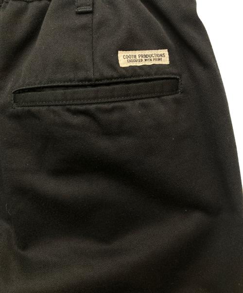 COOTIE PRODUCTIONS（クーティープロダクツ）COOTIE PRODUCTIONS (クーティープロダクツ) タックイージーパンツ ブラック サイズ:Ｌの古着・服飾アイテム