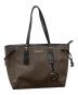 MICHAEL KORS（マイケルコース）の古着「モノグラムトートバッグ/30F8GV6T2B」｜ブラウン