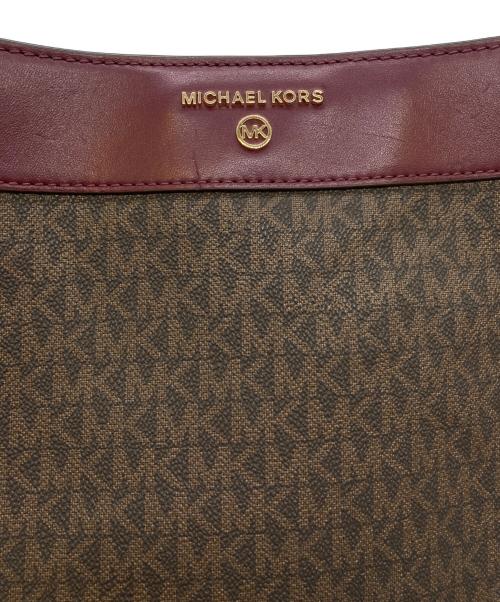 MICHAEL KORS（マイケルコース）MICHAEL KORS (マイケルコース) モノグラムチェーントートバッグ/30F1GUSL2B ブラウンの古着・服飾アイテム