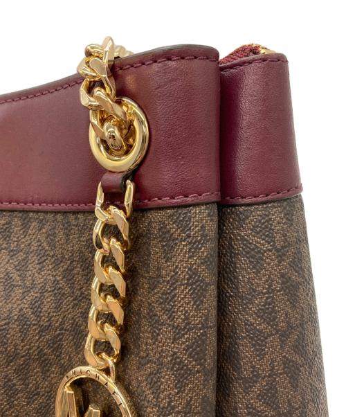 MICHAEL KORS（マイケルコース）MICHAEL KORS (マイケルコース) モノグラムチェーントートバッグ/30F1GUSL2B ブラウンの古着・服飾アイテム