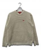 SUPREMEシュプリーム）の古着「24AW Waffle Small Box Sweater」｜ベージュ