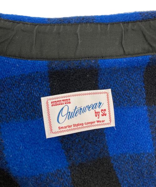 Subculture（サブカルチャー）Subculture (サブカルチャー) BUFFALO CHECK JACKET/SCJK-A2501 ブルー サイズ:1の古着・服飾アイテム