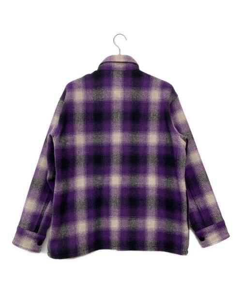 Subculture（サブカルチャー）Subculture (サブカルチャー) OMBRE CHECK JACKET/SCJK-S2601 パープル サイズ:2の古着・服飾アイテム