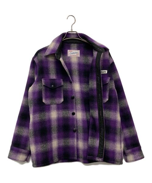 Subculture（サブカルチャー）Subculture (サブカルチャー) OMBRE CHECK JACKET/SCJK-S2601 パープル サイズ:2の古着・服飾アイテム