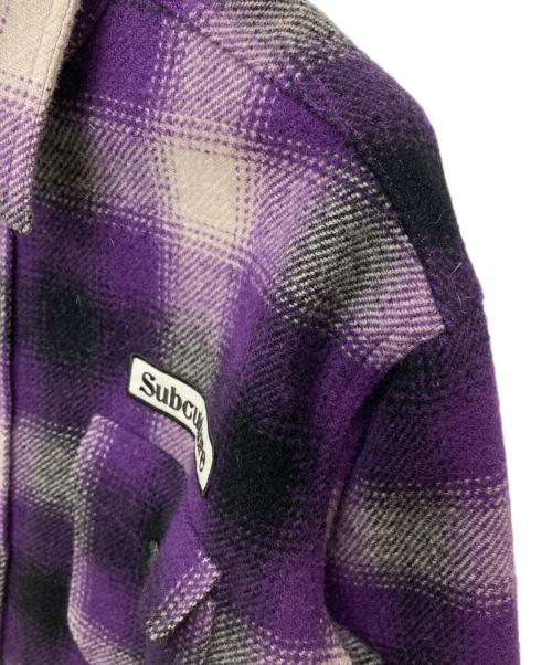 Subculture（サブカルチャー）Subculture (サブカルチャー) OMBRE CHECK JACKET/SCJK-S2601 パープル サイズ:2の古着・服飾アイテム