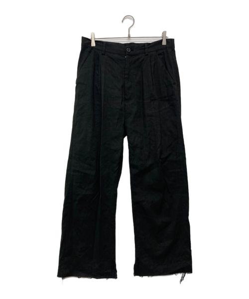 ANCELLM（アンセルム）ANCELLM (アンセルム) CUT OFF SLIT TUCK SLACKS グレー サイズ:2の古着・服飾アイテム