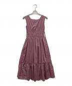 HER LIP TOハーリップトゥ）の古着「Riviera Double Bow Dress」｜ピンク