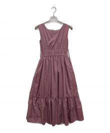 HER LIP TO（ハーリップトゥ）の古着「Riviera Double Bow Dress」｜ピンク