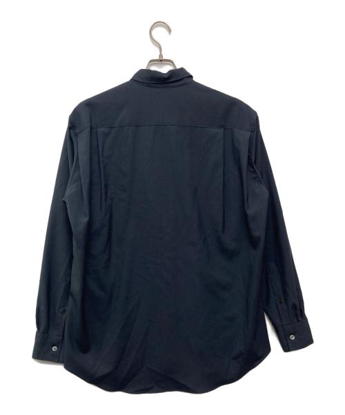 OVERCOAT（オーバーコート）OVERCOAT (オーバーコート) DROPPED SHOULDER TOP WITH SHIRT COLLAR IN WOOL SHIRTING/S23T01-NKWS グレー サイズ:1の古着・服飾アイテム